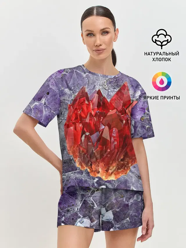 Женская пижама с шортами
