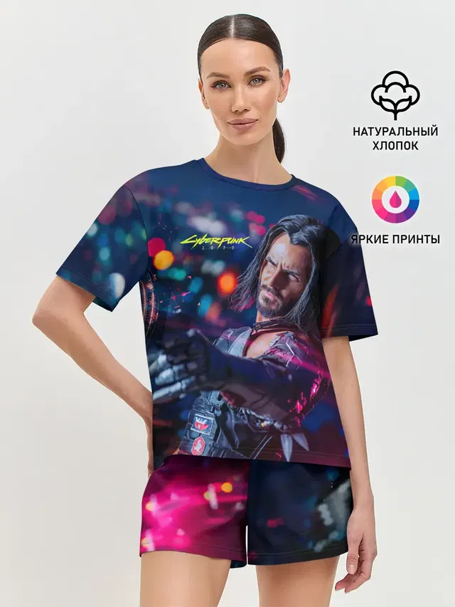 Женская пижама с шортами