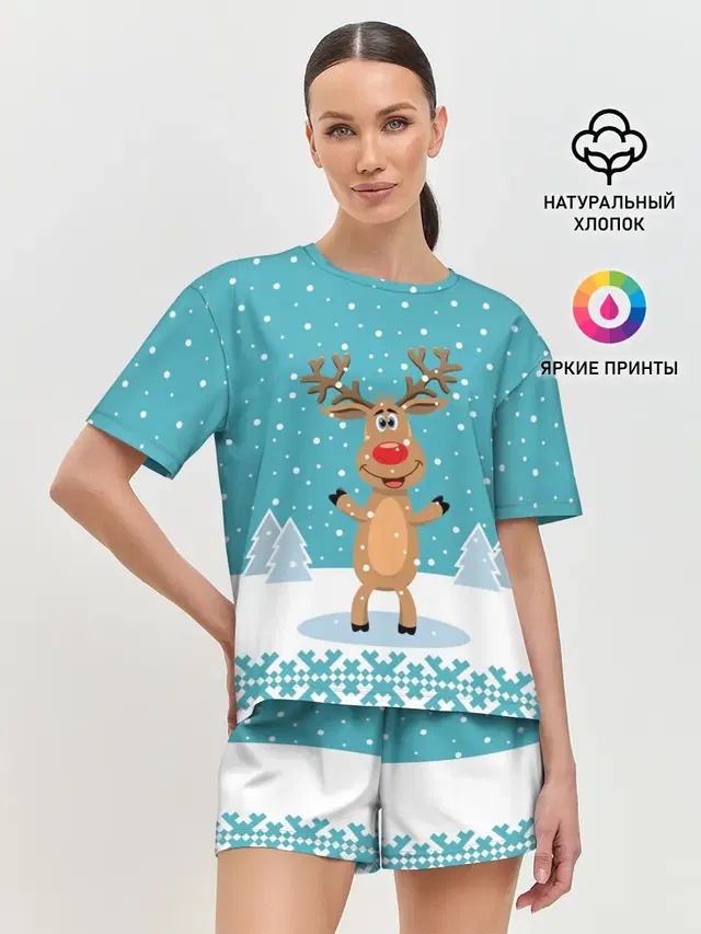 Женская пижама с шортами