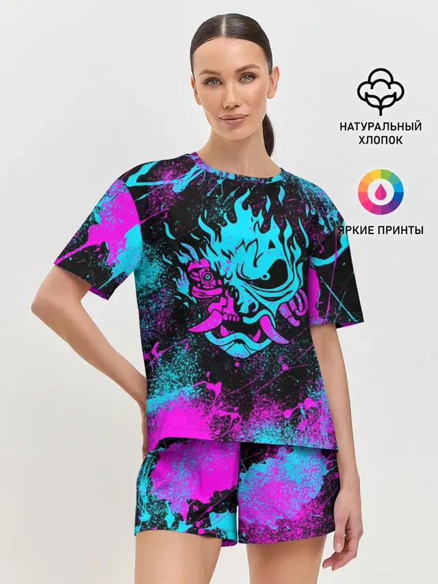 Женская пижама с шортами