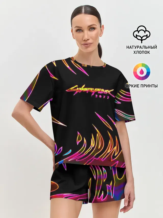 Женская пижама с шортами