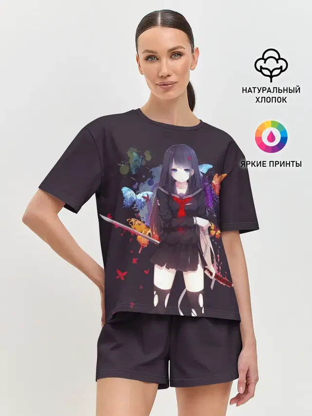 Женская пижама с шортами