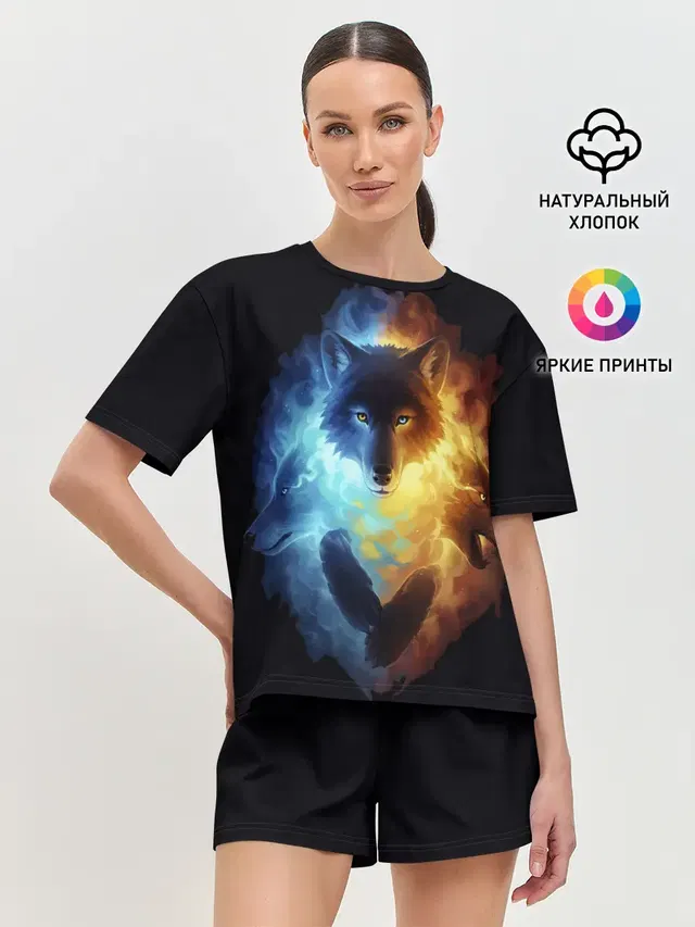 Женская пижама с шортами