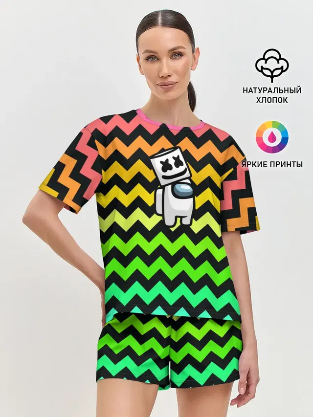 Женская пижама с шортами