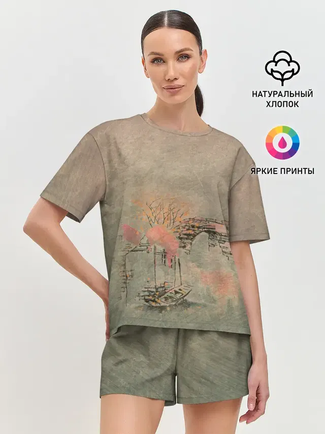 Женская пижама с шортами