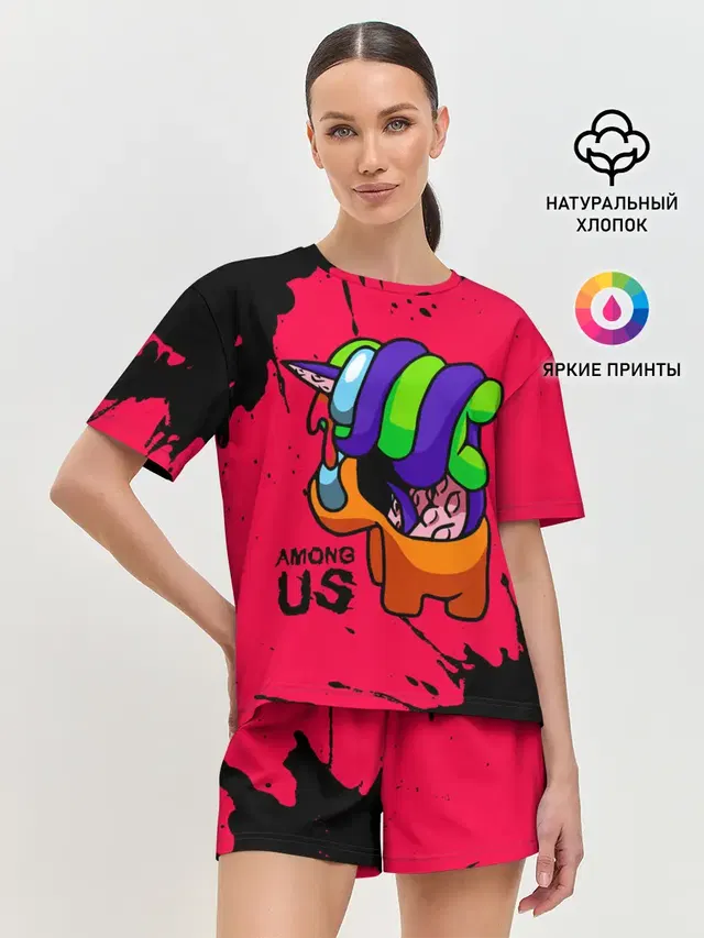 Женская пижама с шортами