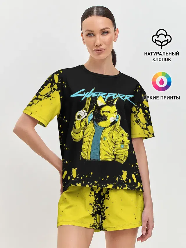Женская пижама с шортами