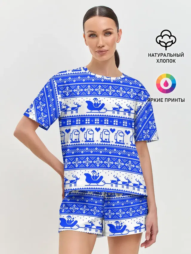 Женская пижама с шортами