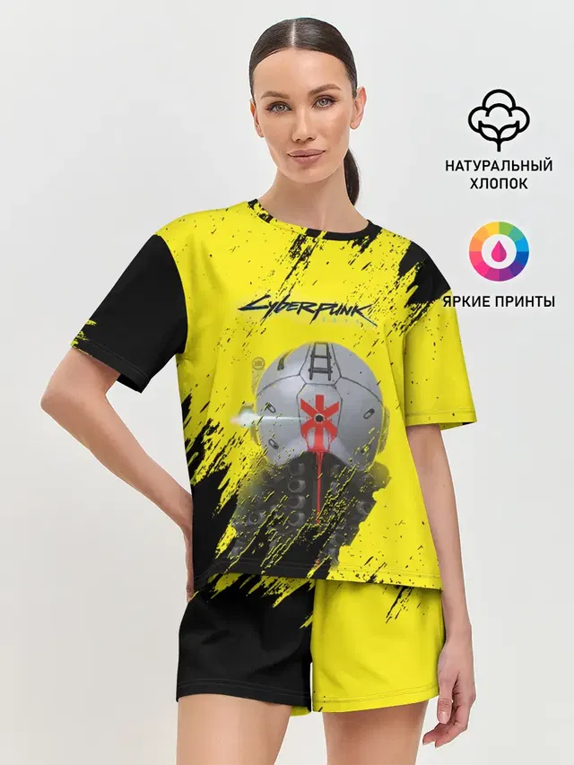 Женская пижама с шортами