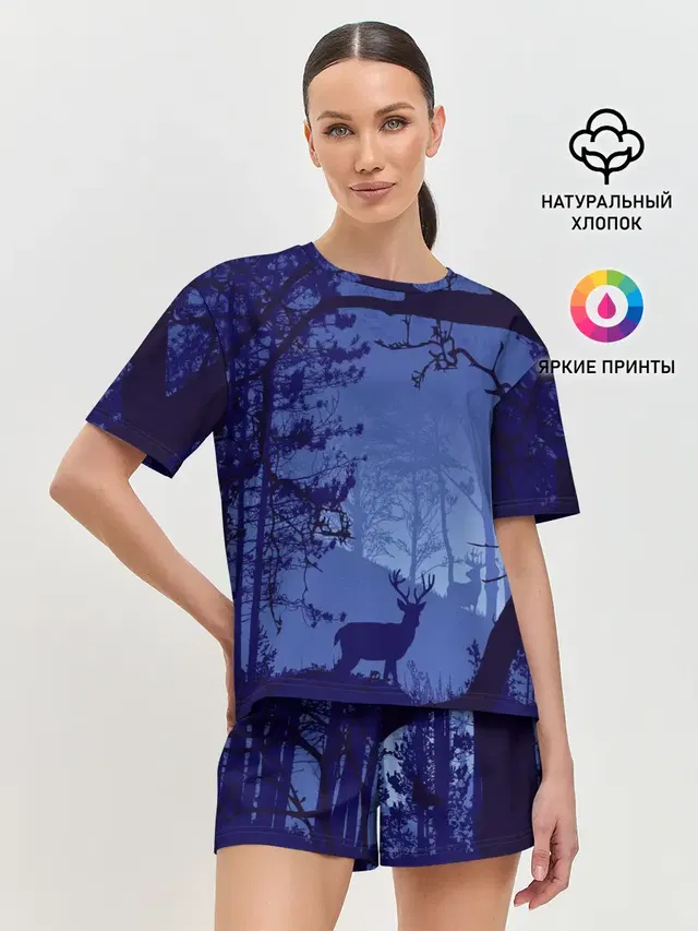 Женская пижама с шортами