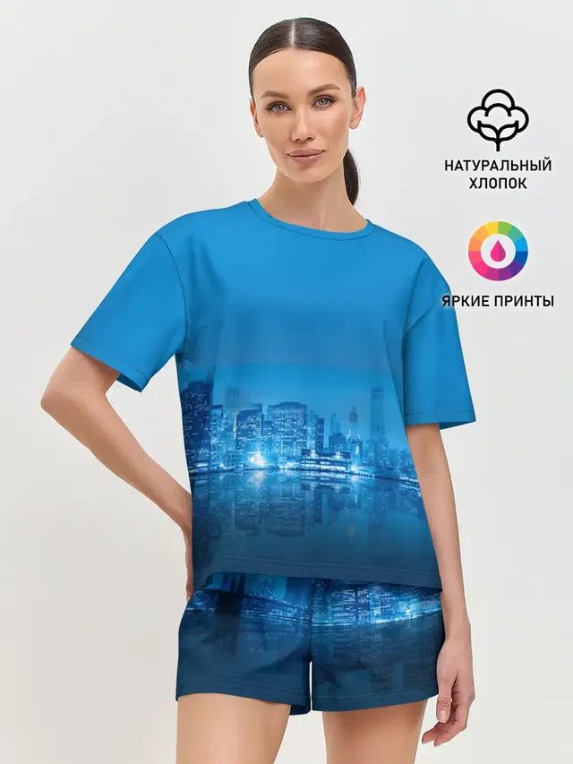 Женская пижама с шортами