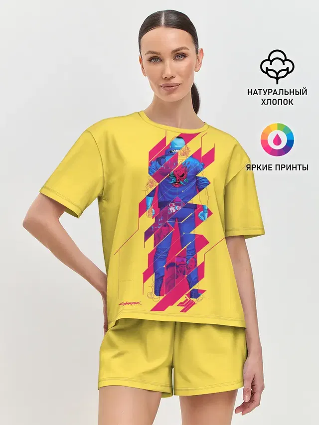 Женская пижама с шортами