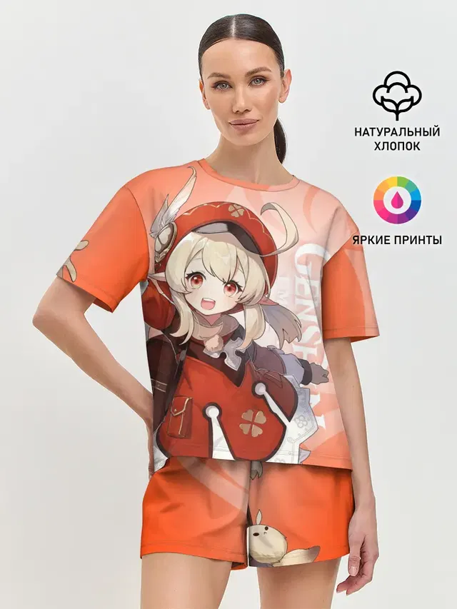 Женская пижама с шортами
