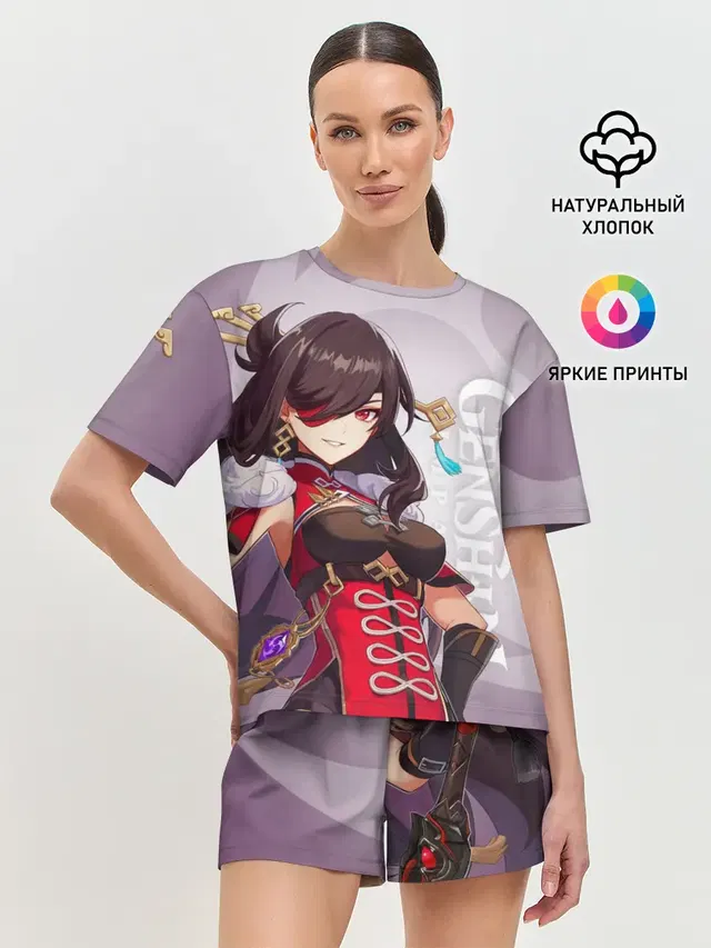 Женская пижама с шортами