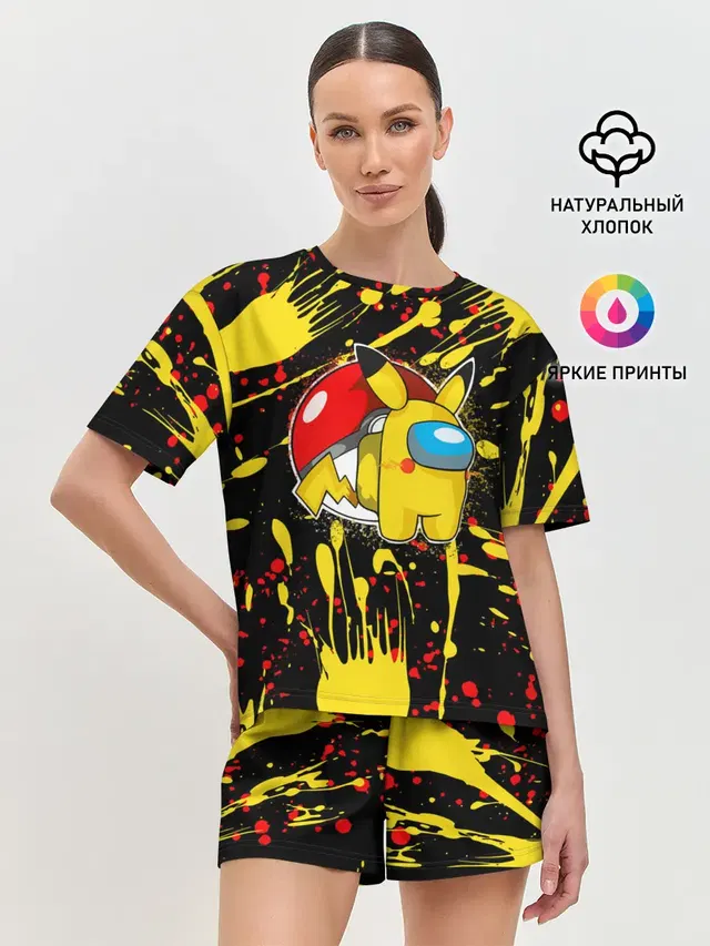 Женская пижама с шортами