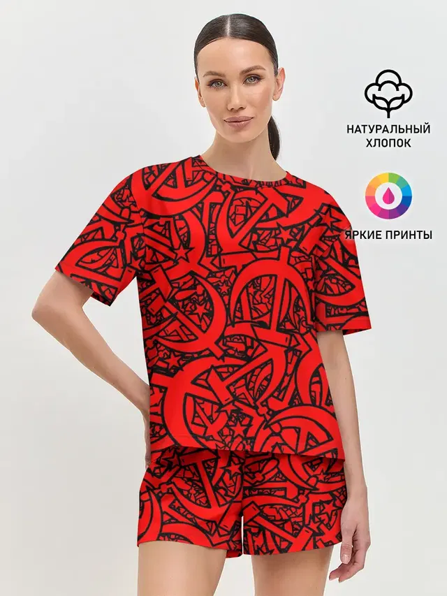 Женская пижама с шортами