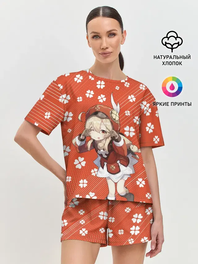 Женская пижама с шортами