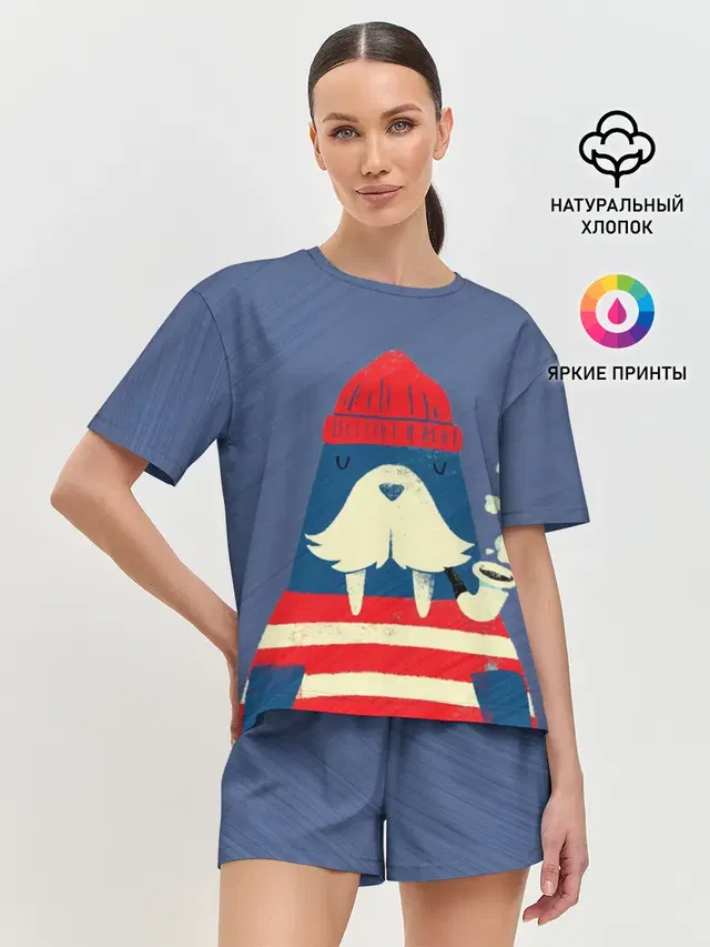 Женская пижама с шортами