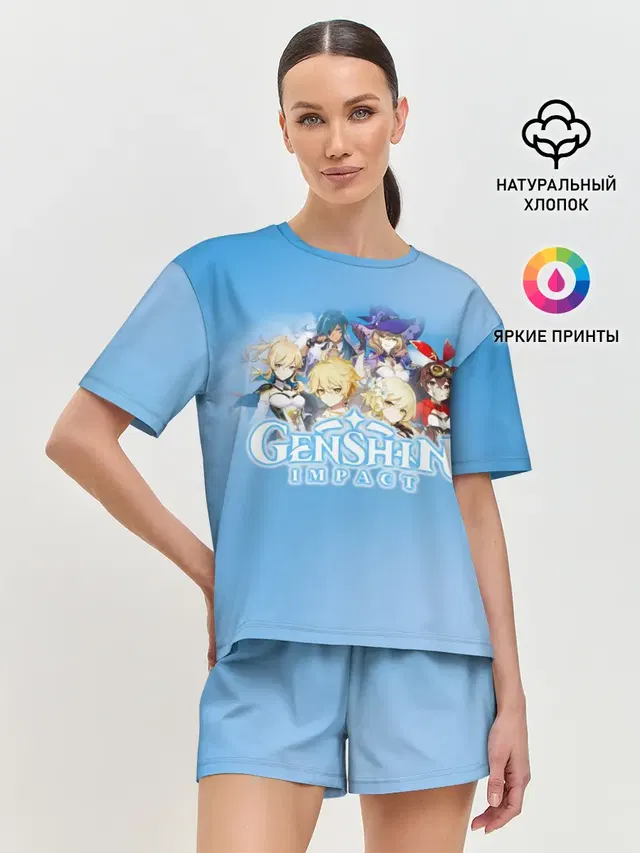 Женская пижама с шортами