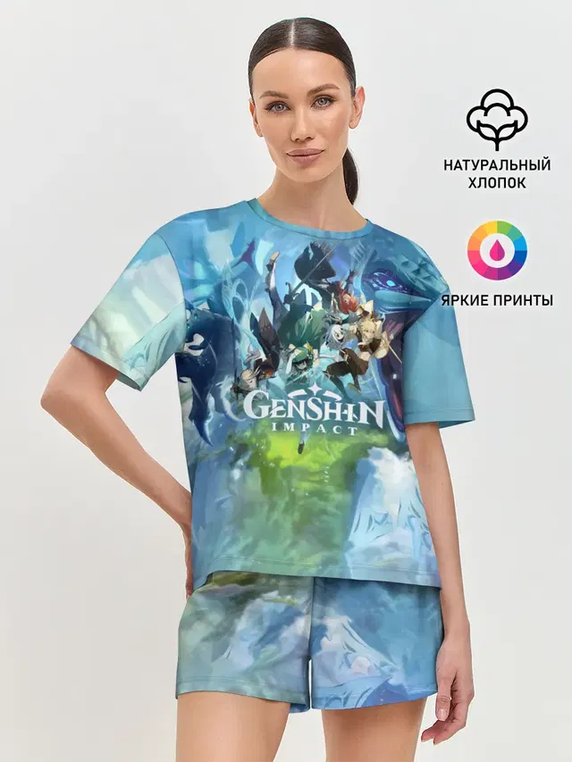 Женская пижама с шортами