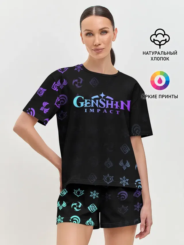Женская пижама с шортами