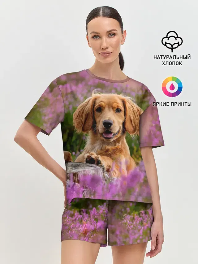 Женская пижама с шортами