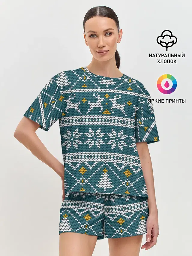 Женская пижама с шортами
