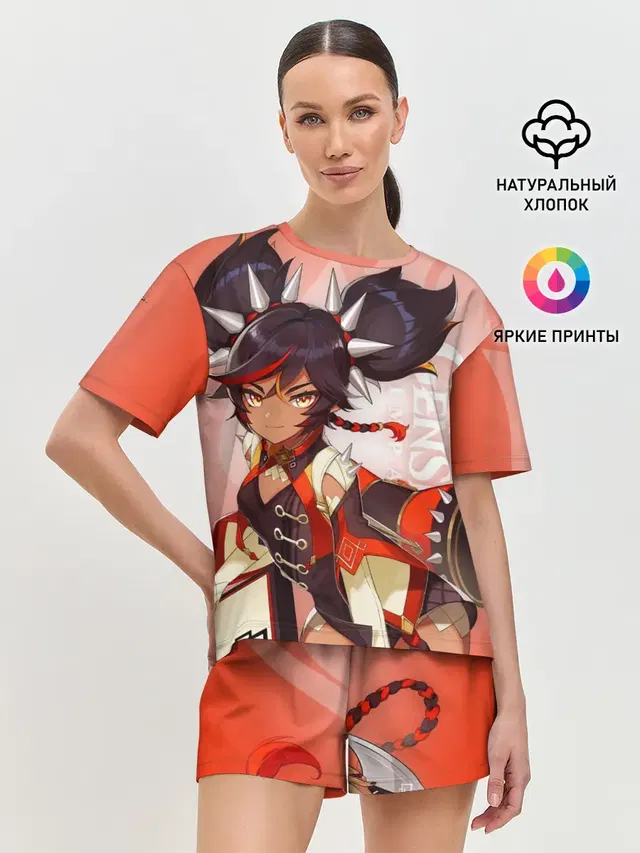 Женская пижама с шортами