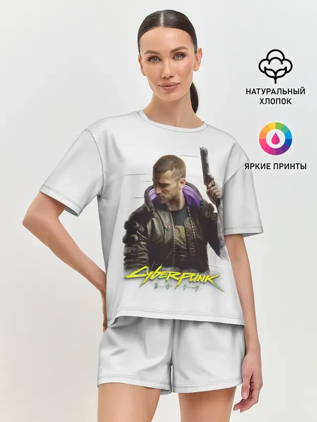 Женская пижама с шортами