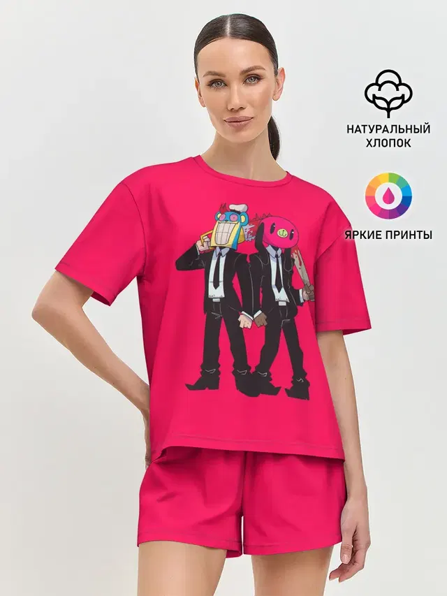 Женская пижама с шортами