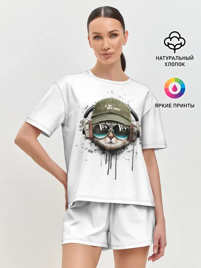 Женская пижама с шортами