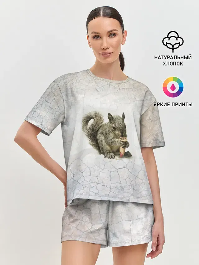 Женская пижама с шортами