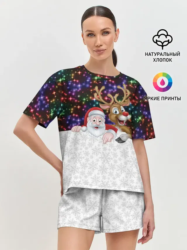 Женская пижама с шортами