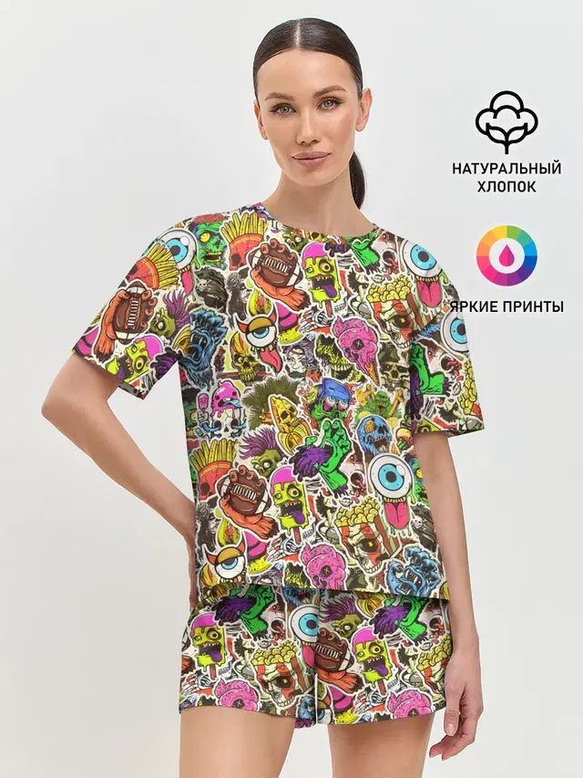 Женская пижама с шортами