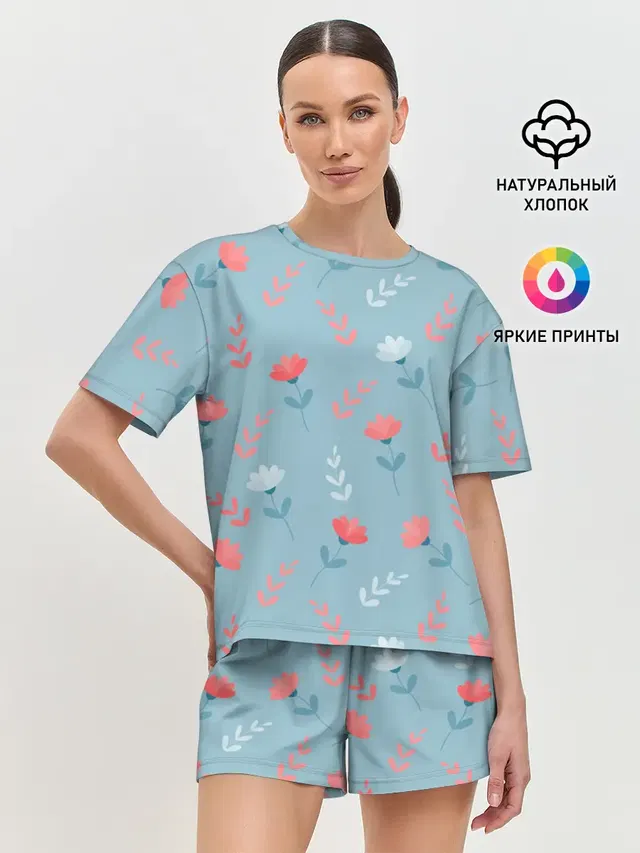 Женская пижама с шортами