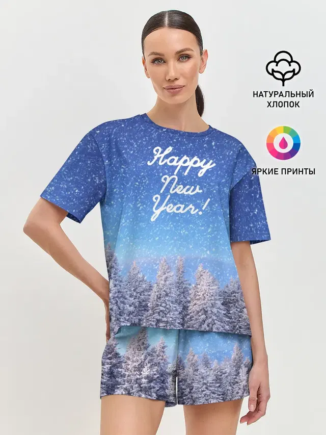 Женская пижама с шортами