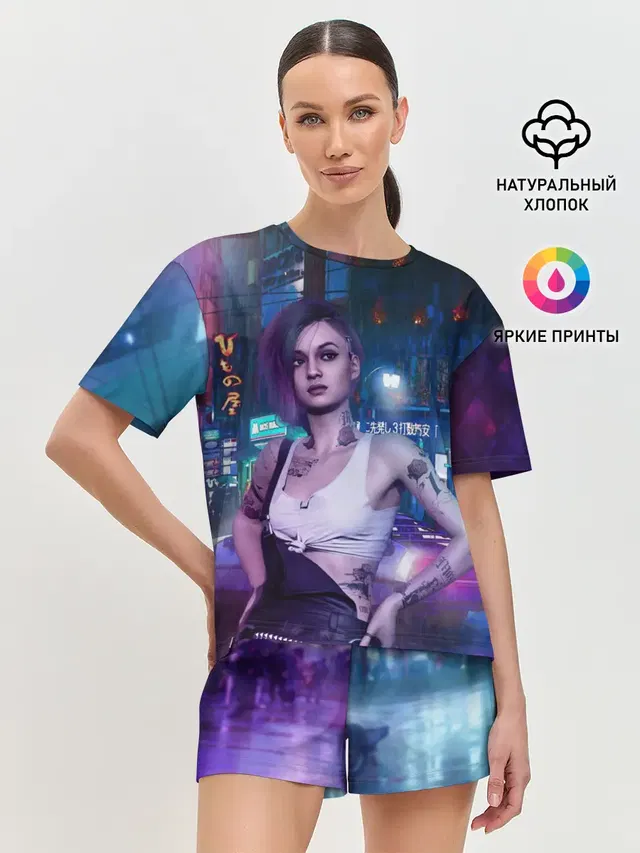 Женская пижама с шортами