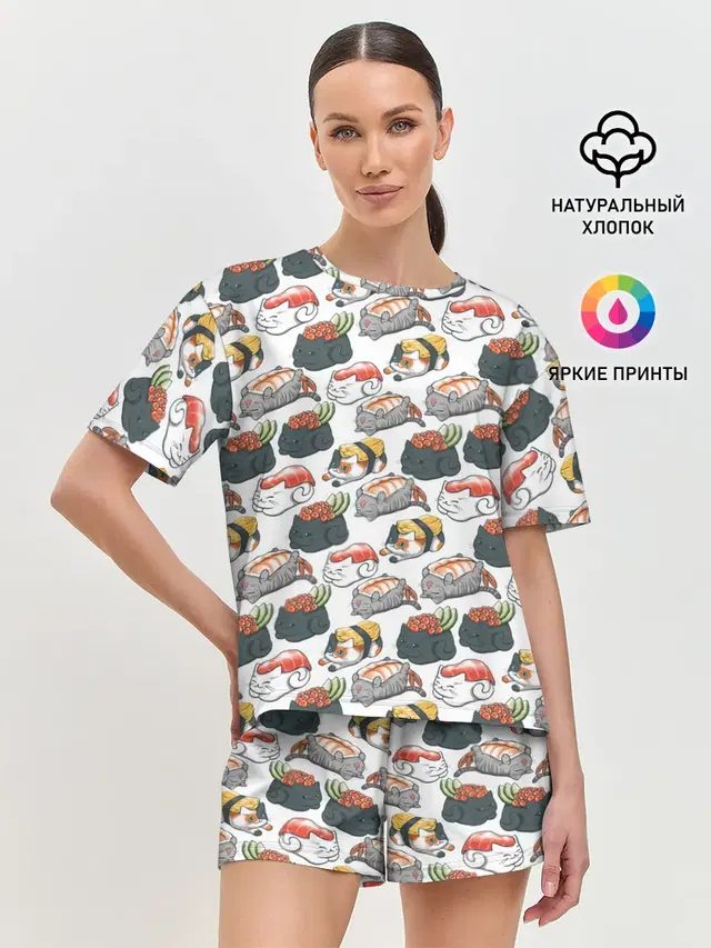 Женская пижама с шортами