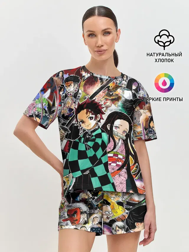 Женская пижама с шортами