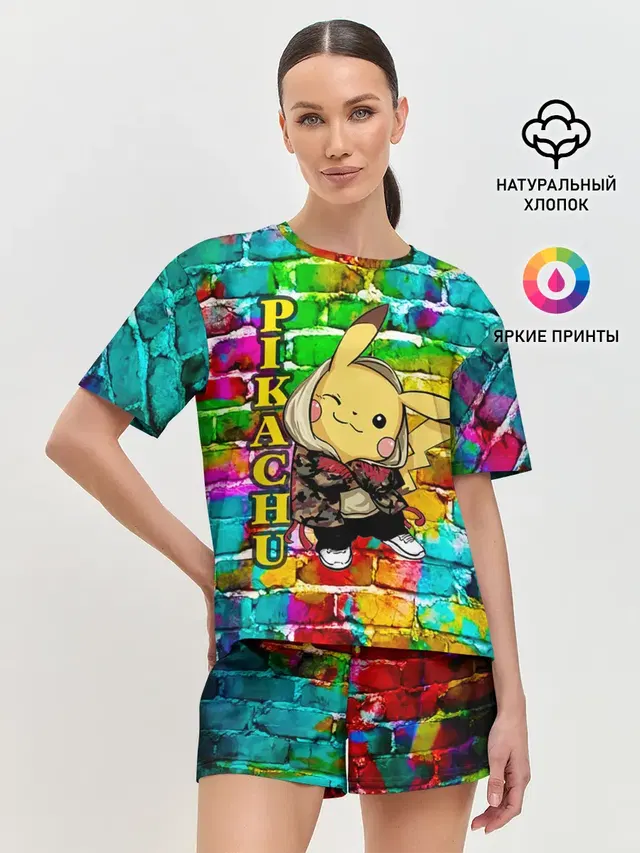 Женская пижама с шортами