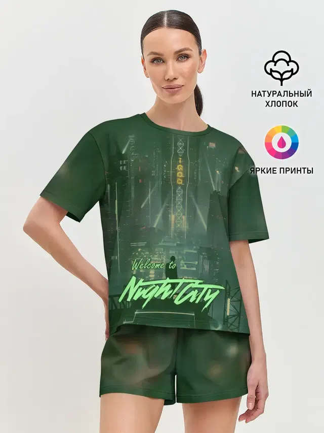 Женская пижама с шортами