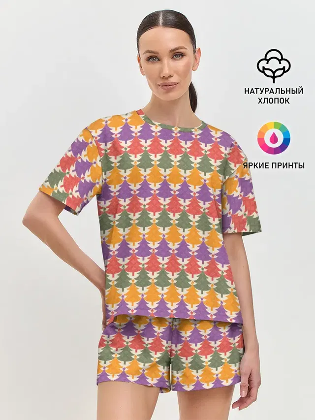 Женская пижама с шортами