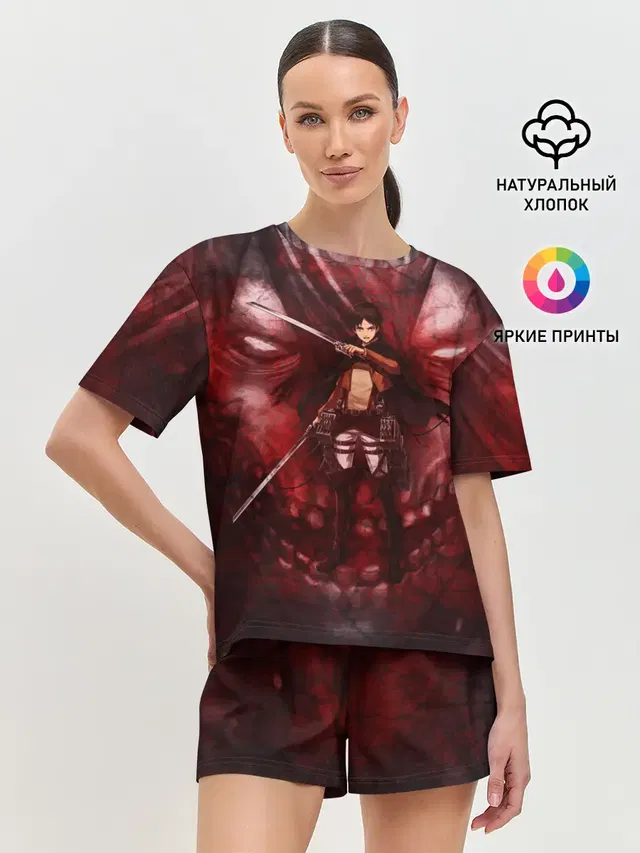 Женская пижама с шортами