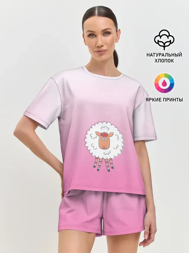 Женская пижама с шортами