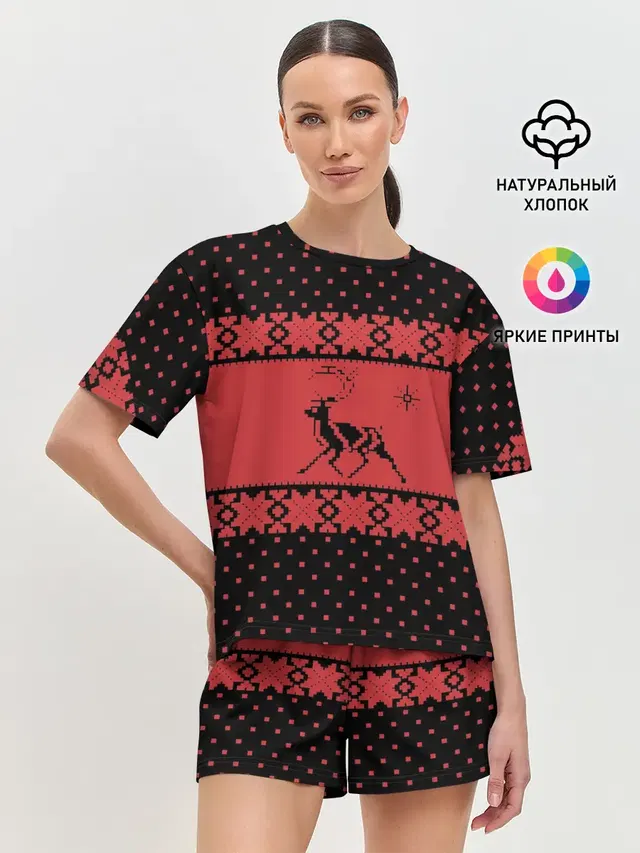 Женская пижама с шортами