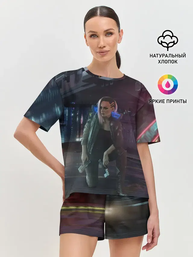 Женская пижама с шортами
