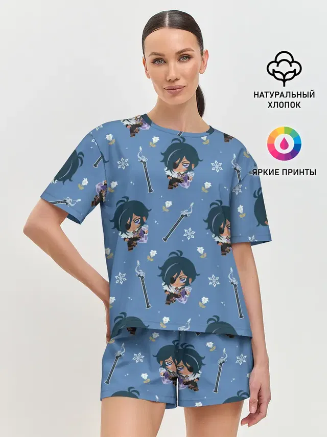 Женская пижама с шортами