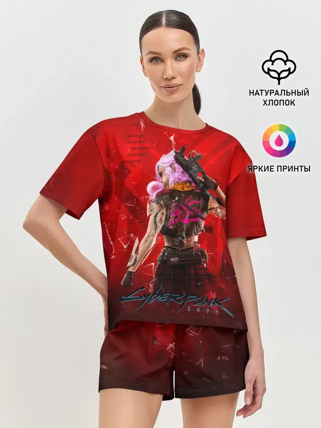 Женская пижама с шортами