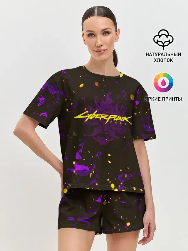 Женская пижама с шортами
