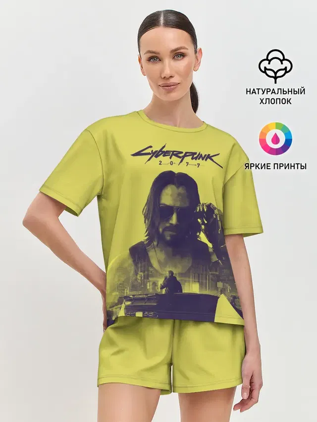 Женская пижама с шортами